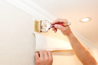 Pose de papier peint à Allenjoie — revêtements muraux et toiles de verre